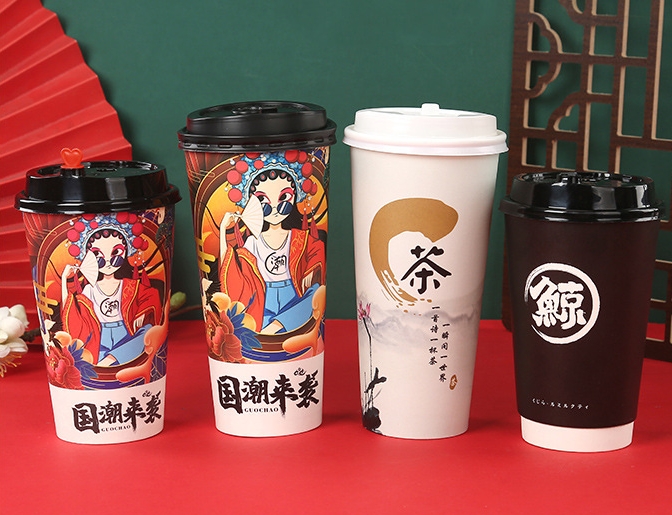 江西22盎司奶茶杯定做